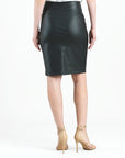 Liquid Leather™ - Sheen Pencil Skirt - Black