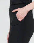 Medium Knit - Straight Leg Pocket Pant - Black - Clara Sunwoo