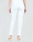 Medium Knit - Straight Leg Pocket Pant - White - Final Sale - Clara Sunwoo