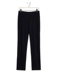 Rayon-Ponte Knit - Straight Leg Pocket Pant - Black