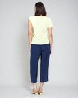 Ruffle Overlay Top - Yellow - Final Sale!