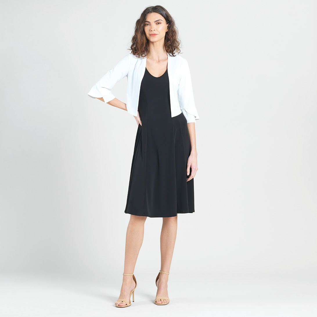 white shrug for dress Sonata Full-Length Sleeve Designer Wedding from Caroline Castigliano Shoulder Width white shrug: Women's Clothing &