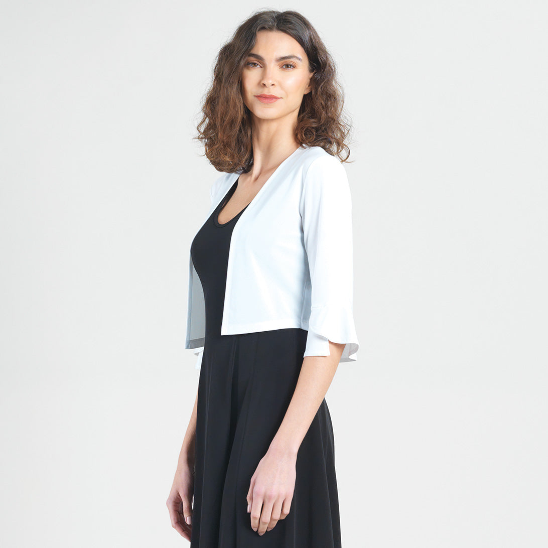 Tulip Cuff Shrug - White Tulip Cuff Shrug - White