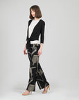 Modern Tie Front Cardigan - Black