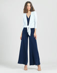 Modern Tie Front Cardigan - White