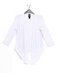 Modern Tie Front Cardigan - White