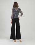 Sheer Shimmer - Modern Tie Front Cardigan - Silver