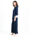 Modern Tie Front Cardigan - Navy