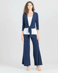 Modern Tie Front Cardigan - Navy