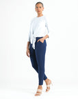 Modern Tie Front Cardigan - White