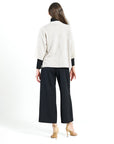 Chunky Ribbed - Cropped Pocket Sweater Cardigan - Sand