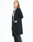 Chunky Ribbed - Modern Pocket Sweater Cardigan - Black - Final Sale!