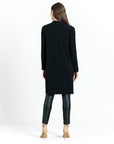 Chunky Ribbed - Modern Pocket Sweater Cardigan - Black