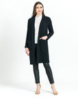Chunky Ribbed - Modern Pocket Sweater Cardigan - Black