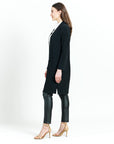 Chunky Ribbed - Modern Pocket Sweater Cardigan - Black