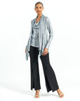 Shimmer Lamé - Cardigan & Cowl Tank Twinset - Silver - Limited Sizes XS & Med Only!