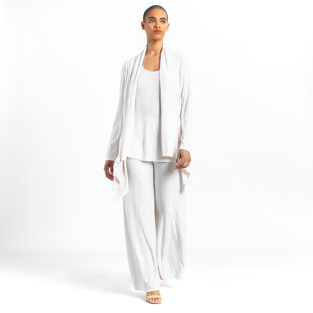 Soft Pleat Knit - Palazzo Pant - Ivory - Final Sale! – Clara Sunwoo