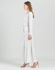 Soft Pleat Knit - 2pc Cardigan & Cowl Tank Twinset - Ivory - Limited Sizes