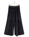 Crushed Silk Knit - Cardigan, Tank, Skirt-Pant 3pc Set - Black - Final Sale!