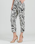Jogger Pocket Capri - Abstract Rose