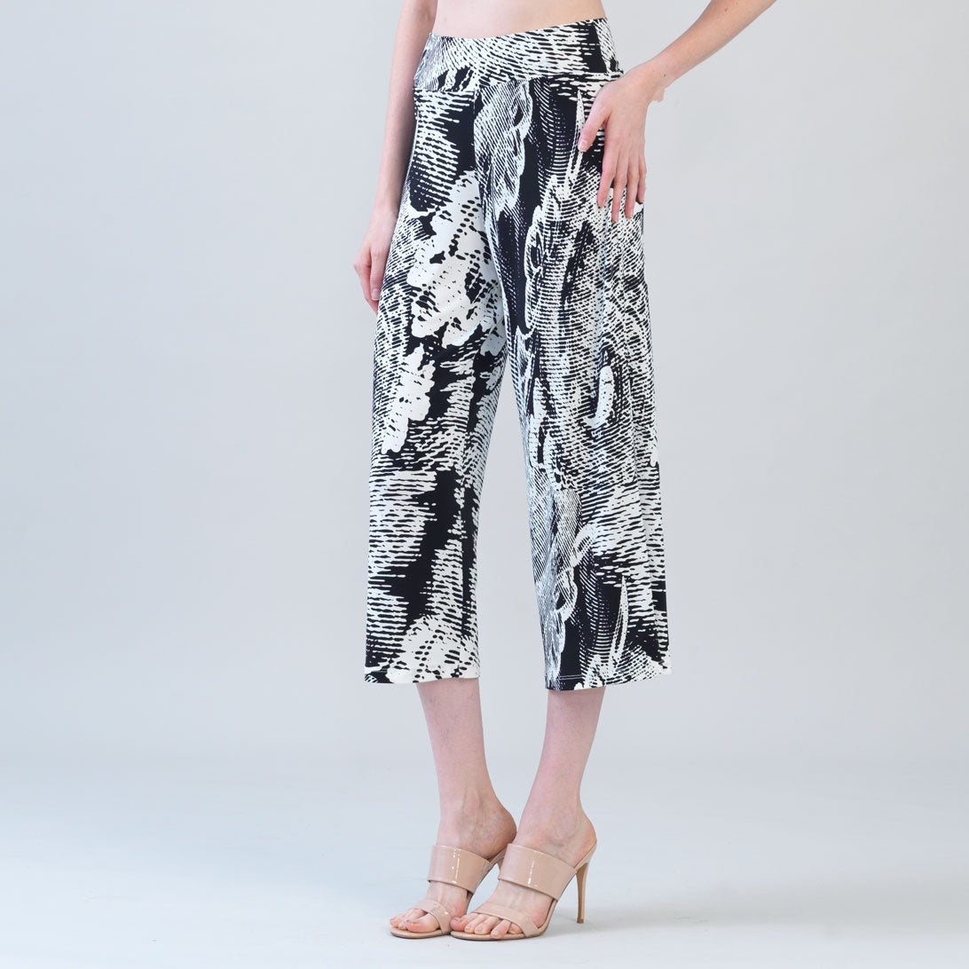 Signature Modern Gaucho Pant - Abstract Etch – Clara Sunwoo