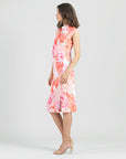 Butter Knit - Side Slit Midi Dress - Sunset Petals - Final Sale