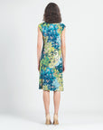 Side Slit Midi Dress - Floral Patch - Limited Sizes LG, XL, 1X