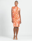 Butter Knit - Side Slit Midi Dress - Paisley Lotus - Final Sale!