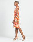 Butter Knit - Side Slit Midi Dress - Paisley Lotus - Final Sale!
