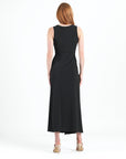Center Slit Maxi Dress - Black - Final Sale!