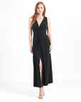 Center Slit Maxi Dress - Black - Final Sale!