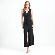 Center Slit Maxi Dress - Black - Final Sale!