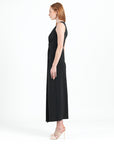 Center Slit Maxi Dress - Black - Final Sale!