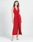 Center Slit Maxi Dress - Red - Final Sale!