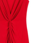 Center Slit Maxi Dress - Red