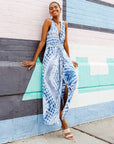 Center Slit Maxi Dress - Acid Wash - Final Sale!