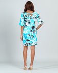 Tulip Cuff Back Tie Dress - Floral Petal - Final Sale