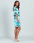 Tulip Cuff Back Tie Dress - Floral Petal - Final Sale