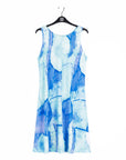 Jewel Neck Swing Dress - Water Splash - Final Sale!