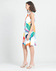 Jewel Neck Swing Dress - Sunburst Petal - Final Sale!