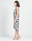 Crinkle Pleat Knit - Crossover Tulip Hem Dress - Aztec - Final Sale!