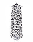 Crinkle Pleat Knit - Crossover Tulip Hem Dress - Aztec - Final Sale!
