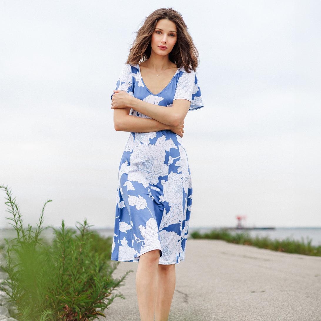 【WOOHWA】FOAM MIDI SK Women's Plus Size High Waist Casual Lightweight Solid Pencil