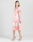 Butter Knit - Flutter Sleeve A-Line Midi Dress - Final Sale! - Clara Sunwoo