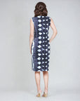 Mock Neck Midi Sheath Dress - Diamond Grey-Scale - Final Sale!