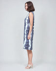Mock Neck Midi Sheath Dress - Diamond Grey-Scale - Final Sale!