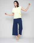 Ruffle Overlay Top - Yellow - Final Sale!