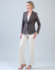 Liquid Leather™ Signature Pocket Blazer - Brown