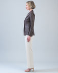 Liquid Leather™ Signature Pocket Blazer - Brown