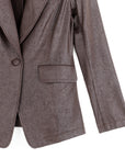 Liquid Leather™ Signature Pocket Blazer - Brown